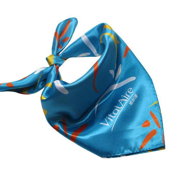 

tianjin custom-made printed silk scarves, can be customized, Blue;gray