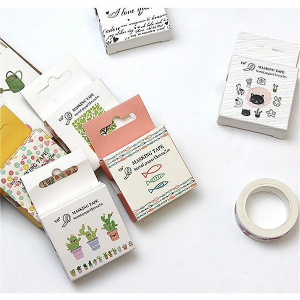 

6Pieces/Lot 2019 New Lovely Washi Masking Tape Petal Animal Flower Paper Gorgeous Shine Japanese Diy Masking Tapes Scrapbooking Sticker