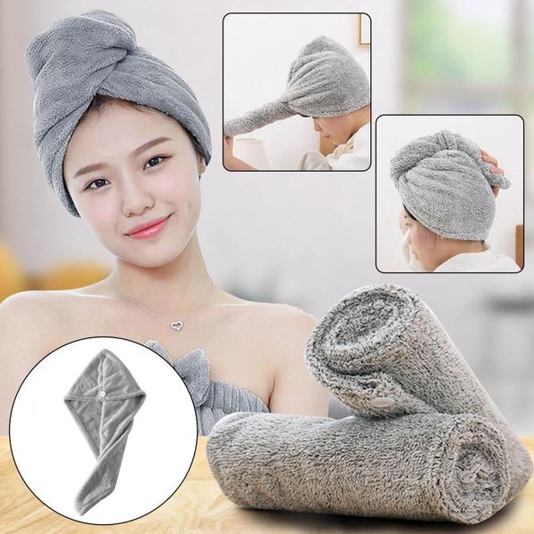 

shower caps microfibre after hair drying wrap womens girls lady's towel quick dry hat cap turban head bathing accessories