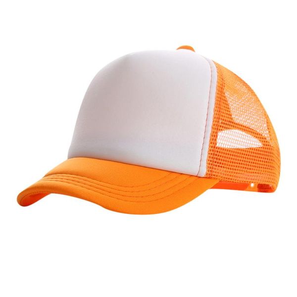 

caps & hats summer kids baseball cap for girls children's hat solid mesh bone baby boys children snapback infant teen hip hop 3-15y, Yellow