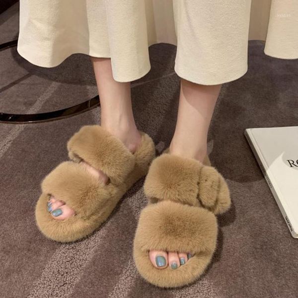 

winter plush slippers fashion designer non-slip thick-soled outdoor comfortable style in autumn and1, Black