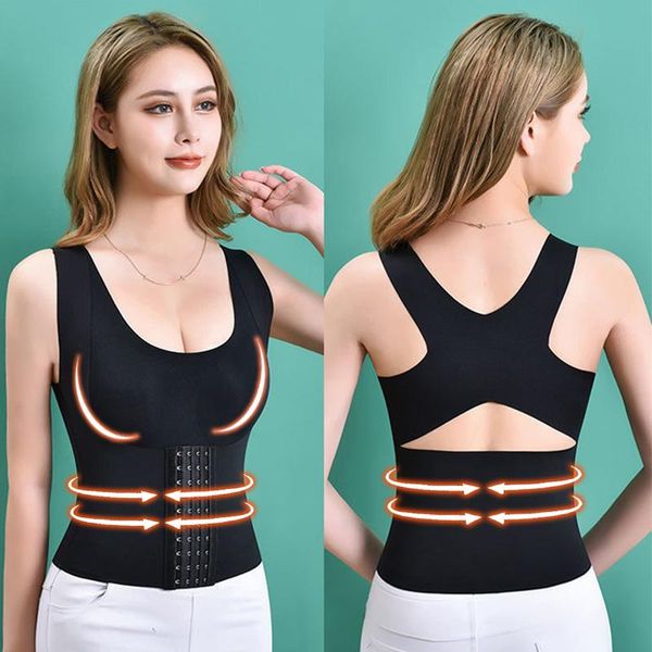 

women's shapers push up bra gorset slimming shaper corset for weight loss high waist women lingerie tummy control tukiie, Black;white