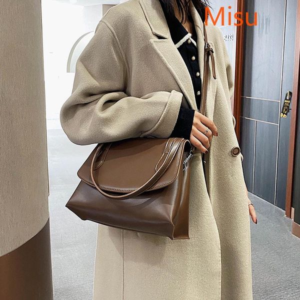 

simple high-quality texture handbag women's large capacity 2021 new fashion one-shoulder messenger tote bag