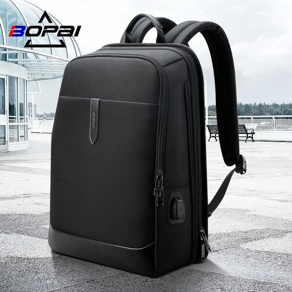 

backpack bopai 15.6 inch anti theft men usb back bag school travel rucksack lapbackpacking expandable bags for teenagers