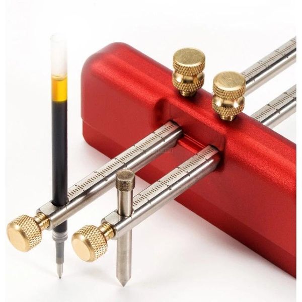 

professional hand tool sets woodworking scribe double-head parallel layout innovative aluminum alloy diy scribing