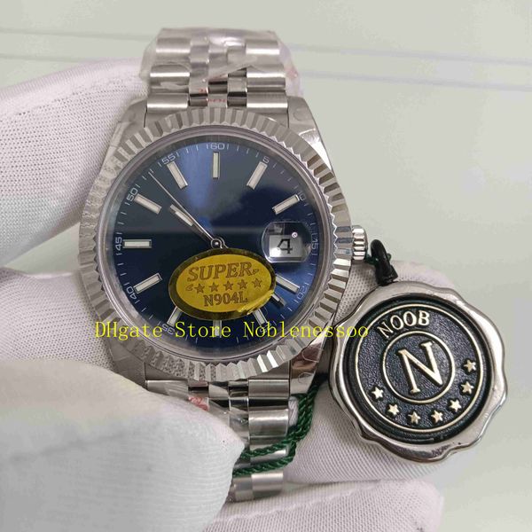 

17 color n factory cal.3235 movement automatic watches men 41mm 126334 fluted bezel blue dial 904l steel jubilee bracelet 126300 126333 noob, Slivery;brown