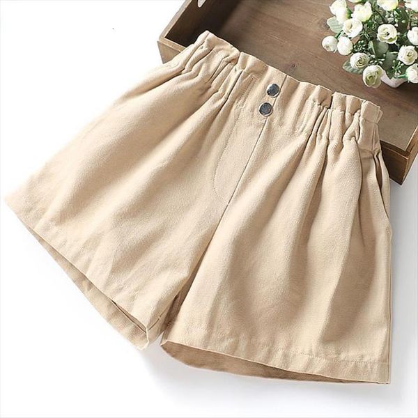 

pure color straight summer thin wear casual girls sports shorts p4438, Black