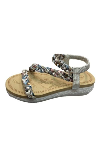 

sandals 20 y171 silver colorful cubic zirconia female child, Black