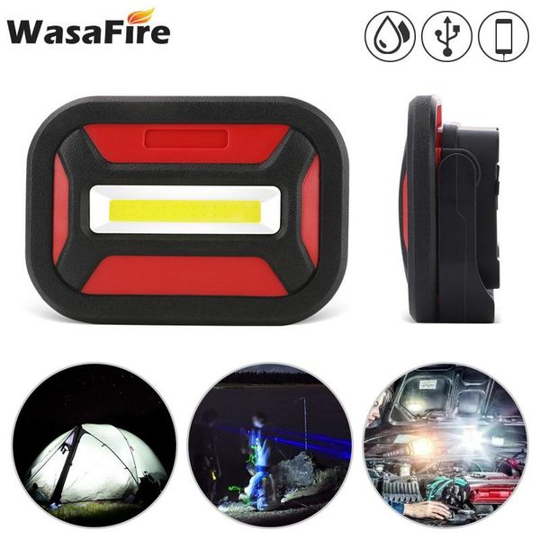 

powerful cob led working lamp usb charging portable spotlight lantern magnetic hook maintenance lamp 3000mah built-in battery
