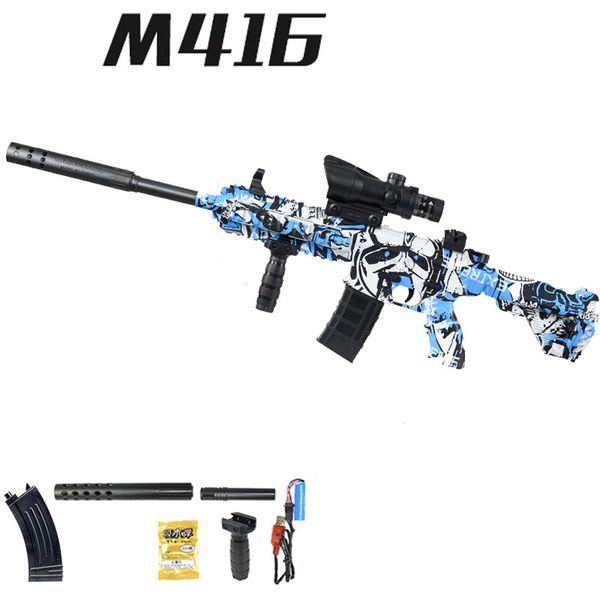 

m416 manual toy guns for boys with water bullet plastic model birthday gift paintball