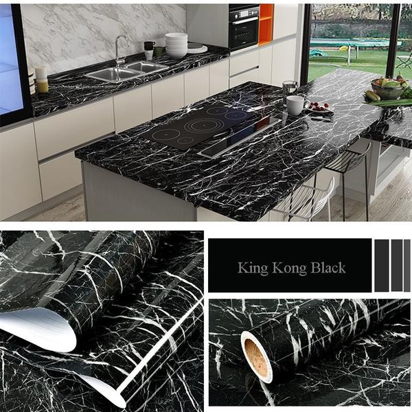 

wall stickers 40cm*5m modern living room furniture deskwaterproof marble pattern self-adhesive wallpaper home decor sticker