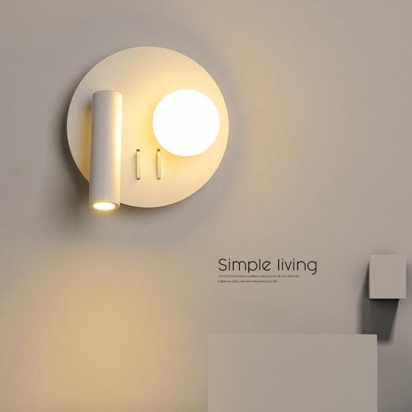 

wall lamp led with switch home decor creative modern light interior living room bedside lamps for the bedroom