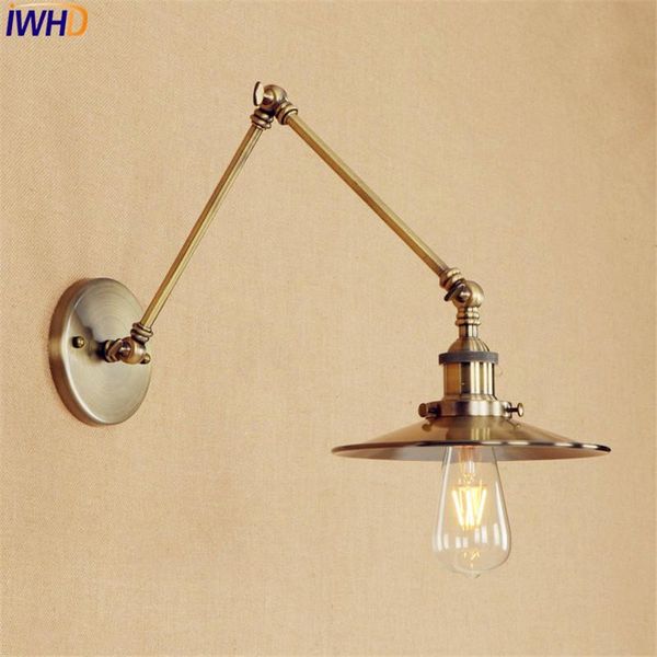 

wall lamp long arm brass light led antique industrial retro vintage edison style lighting applique murale luminaire