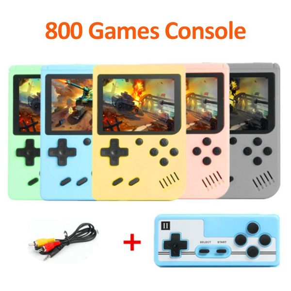 

portable game players retro video console 800 in 1 handheld pocket mini player for kids gift