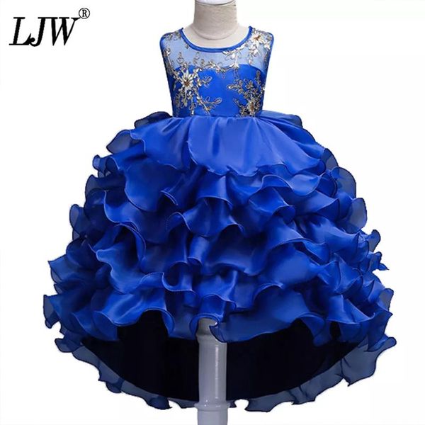 

girl's dresses sequins embroidery girls princess children christmas girl dress for wedding 2-14 years teenager party prom, Red;yellow