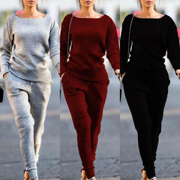 

women sets women solid 2 pcs sweatsuit cotton summer pullover suits women outfit two piece tracksuits, Gray
