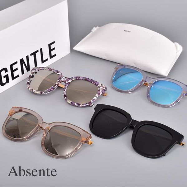 

sunglasses korea square acetate polarized uv400 men women gentle absente, White;black