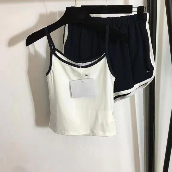 

women's tanks & camis 2021 sports camisole + shorts, White