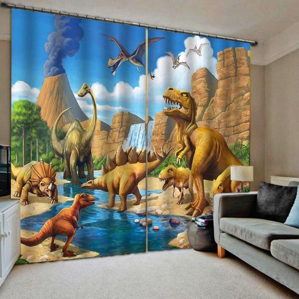 

curtain & drapes 3d luxury blackout window living room animal curtains cartoon