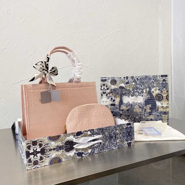 

d 's new rattan pattern large capacity shopping bag factory outletzly
