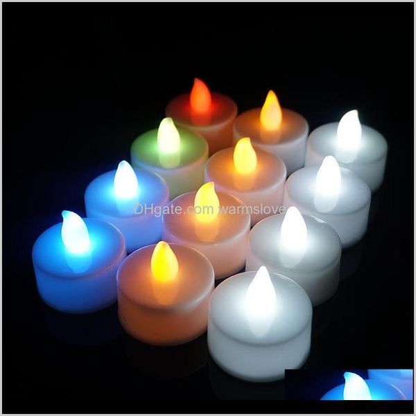 

led candle tea light flameless tealight colorful flame flashing candle lamp wedding birthday party christmas light decoration dbc ohzm pvzkk
