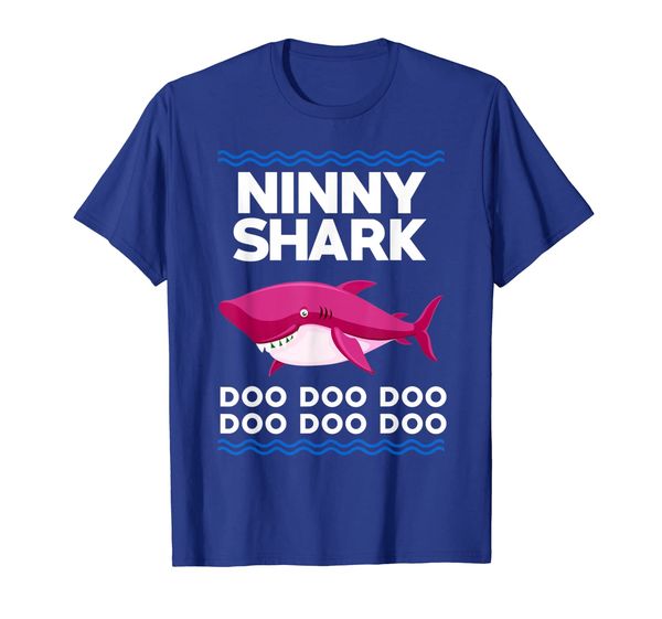 

ninny shark t shirt doo doo doo - mother's day t shirt, White;black