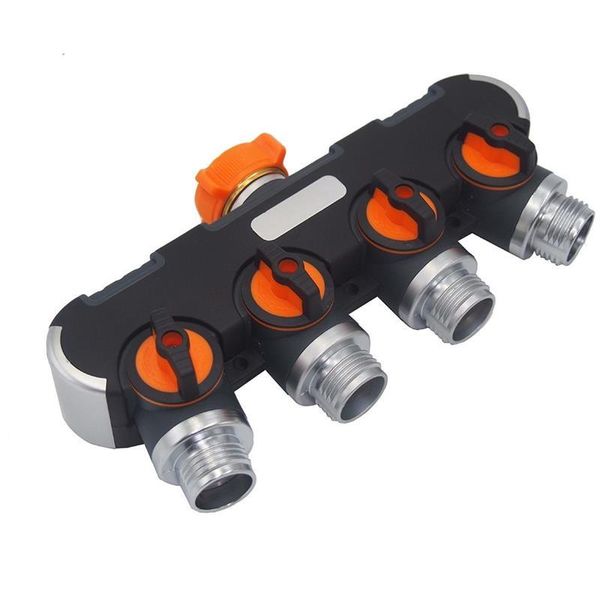 

watering equipments 4 way garden water hose splitter 3/4in thread y-type tap connector irrigation agriculture faucet accessories