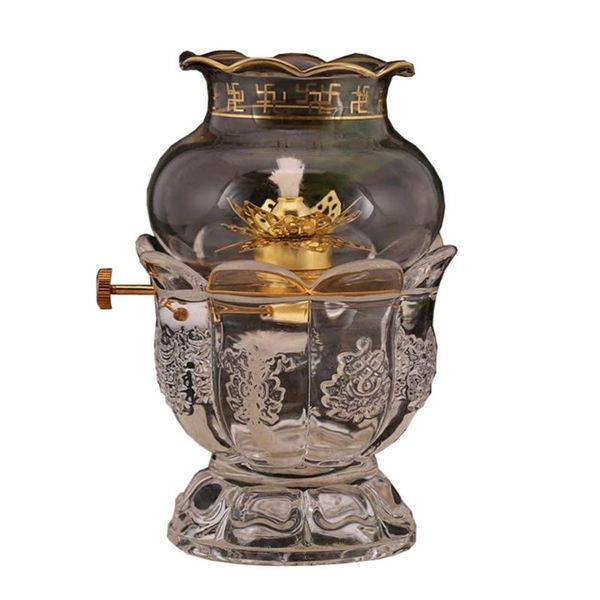 

candle holders 1pc temple oil lamp windproof butter smokeless decor )