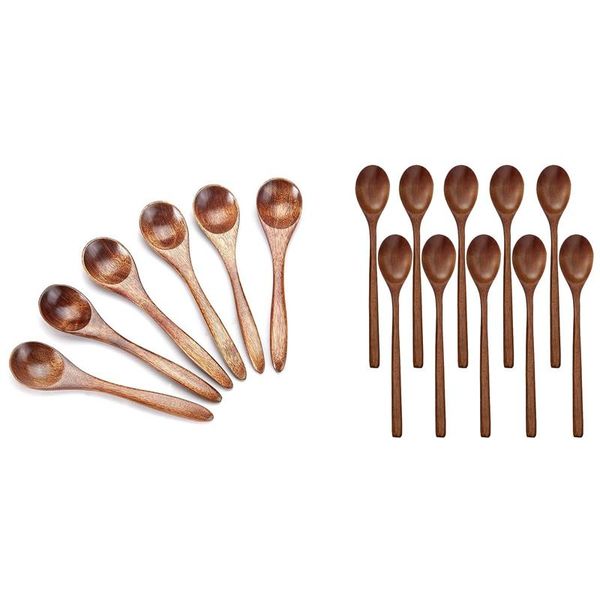 

spoons small wooden spoons, 6pcs teaspoon & spoons,10 pieces soup for mixing stirring