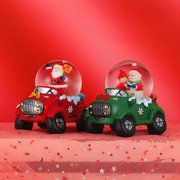 

party decoration christmas crystal ball car color flashing based table luminous resin art statues festival atmosphere creater