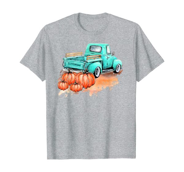 

vintage fall truck t-shirt, White;black