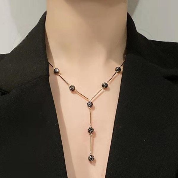 

pendant necklaces 2021 japanese and korean ladies party festival alloy letter-shaped clavicle chain fashion trend punk style necklace, Silver
