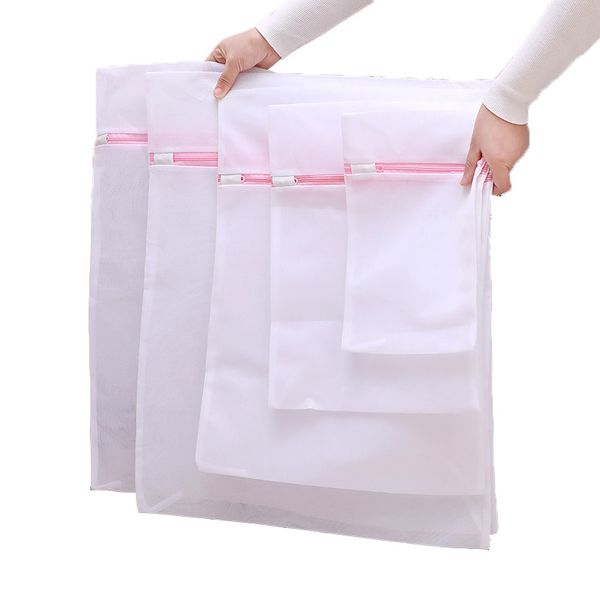 Sacos de lavanderia de malha 5000 pçs 3040 cm blusa de lavanderia meias meias cuecas cuidados de lavagem sutiã lingerie para viagens