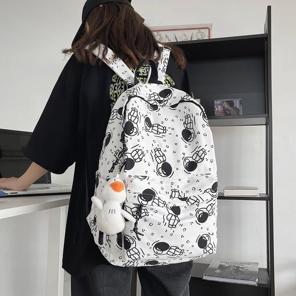 

backpack harajuku girl male school bag female graffiti print men women book boy nylon ladies fashion lapstudent