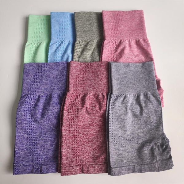 

yoga outfits nepoagym 7 colors vital seamless shorts 10cm inseam women soft matrial workout high waisted gym short, White;red