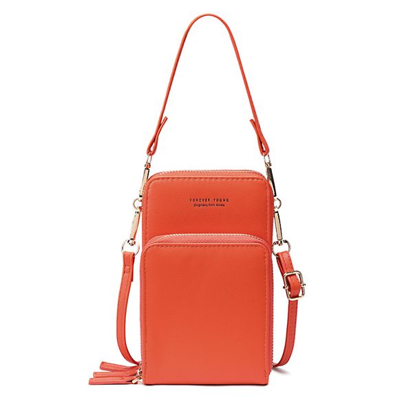 

womens crossbody bags 2021 new women large capacity mobile phone bag fashion simple one shoulder small bag wallet woman bolsos, Red;black