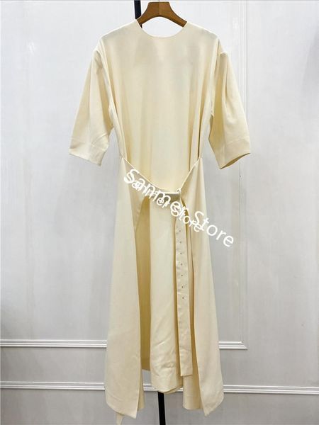 

2021 new manga curta bordado faixas o-pescoo cor slida zper primavera vero feminino meados de bezerro vestido novo 0g7j, Black;gray