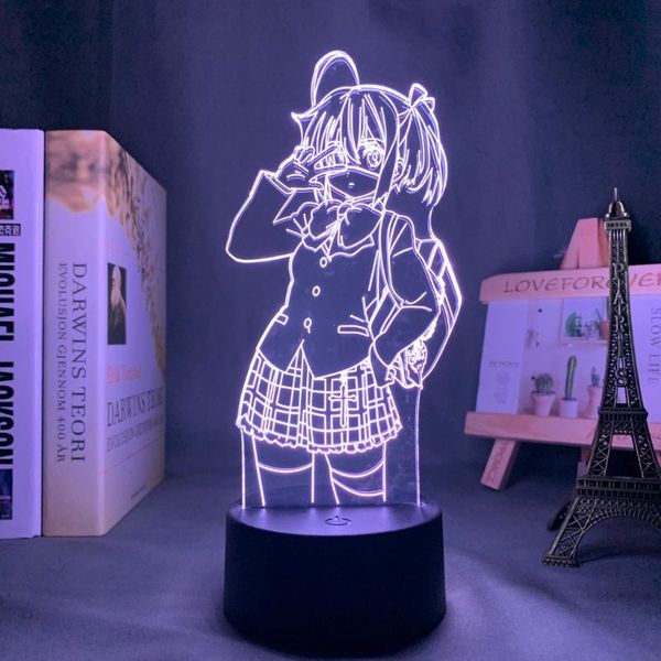 

night lights rikka takanashi led light for bedroom decor nightlight birthday gift anime 3d lamp love chunibyo other delusions