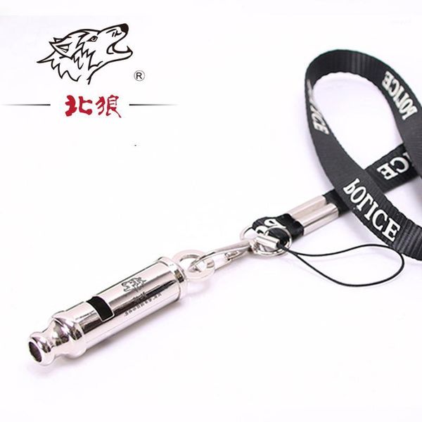 

other sporting goods silver stainless steel high-frequency high decibel lifesaving metal outdoor survival whistle with lanyard1