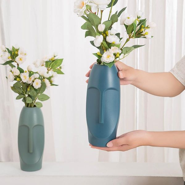 

fashion modern vase plastic vase decoration nordic style home creative table decoration home