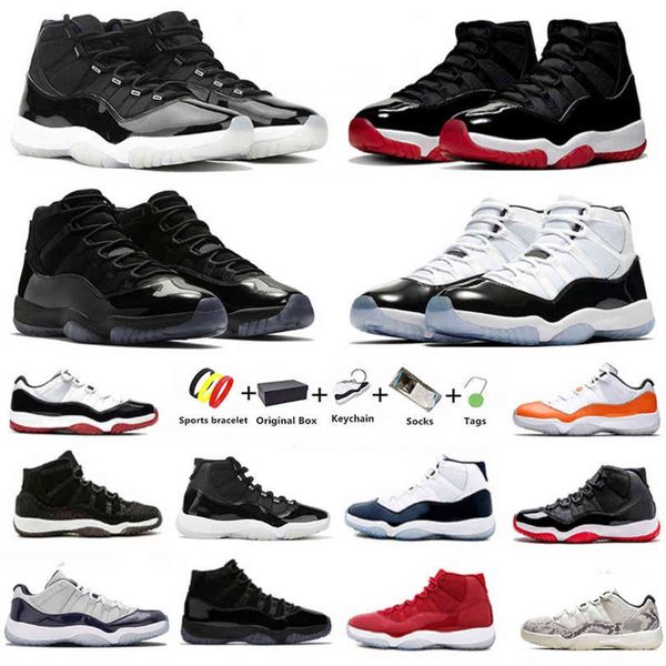 

jordens 4 1125th anniversary jubilee jumpman 11s gamma blue mens outdoor shoes 11 bred low cap and gown men women trainer sports sneakers wi, Black