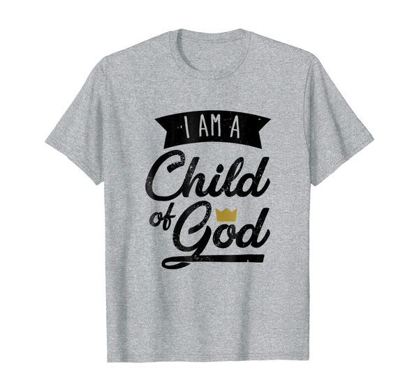 

i am a child of god t shirt gift for christian men women, White;black