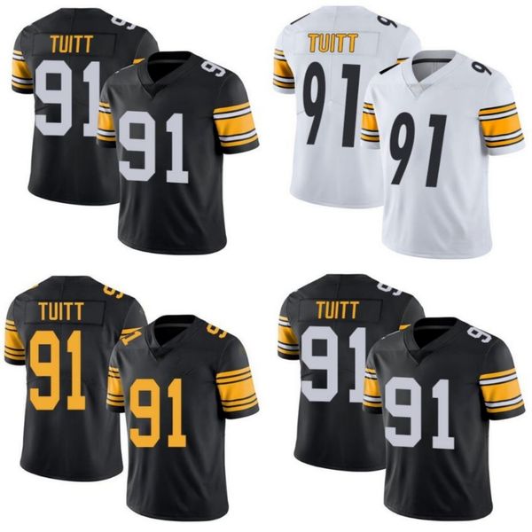 

pittsburgh steelers men #91 stephon tuitt women youth jersey, Black