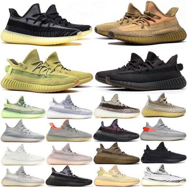 

2020 abez cinder reflective earth oreo running shoes kanye west v2 runner desert sage zyon yecheil black static men women sports sneakers