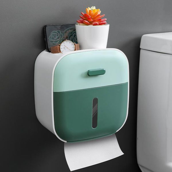 

toilet paper holders wall-mounted holder load-bearing dispenser waterproof storage home bathroom accessories