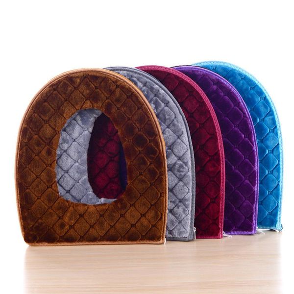 

new bathroom accessories toilet seat mat cushion plush cover pad warmer thicken