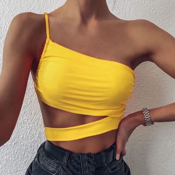 

yiciya off shoulder neon orange harvest women cut new woman zd9f, White