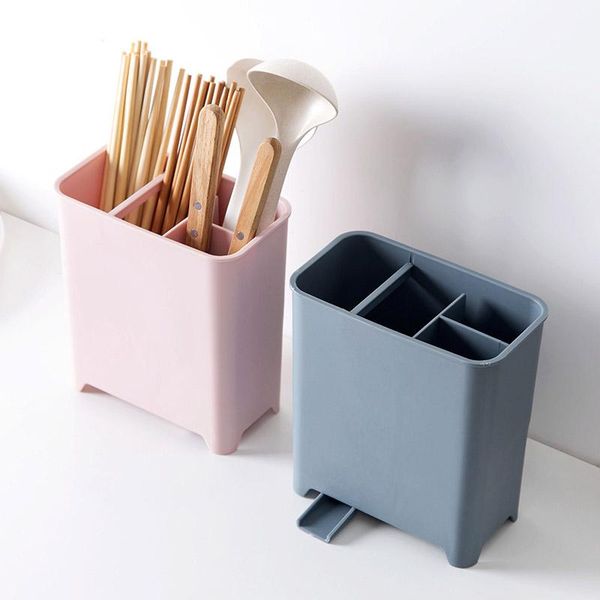 

storage boxes & bins plastic drain chopsticks spoon rack multifunctional kitchen utensils box cage tube
