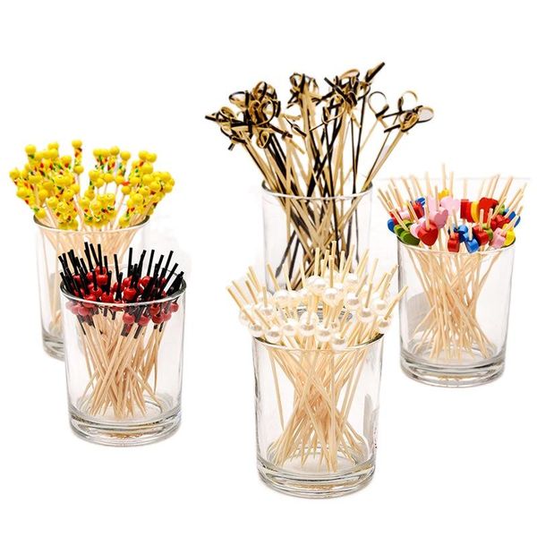 

forks 100pcs fruit fork sticks buffet cupcake ers cocktail wedding festival decorations birthday party supplies toothpicks