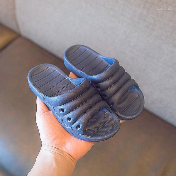 

slipper creative children solid indoor slippers summer kids boys girls non slip bathroom soft sandals beach water shoes1, Black;grey